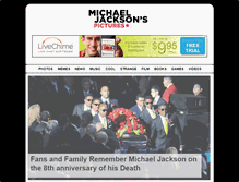 Tablet Screenshot of michaeljacksonspictures.com